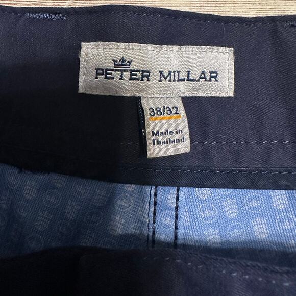 Peter Millar Crown Crafted Performance 5 Pocket Pants Navy Men's 38 x 32 Golf - Picture 5 of 5